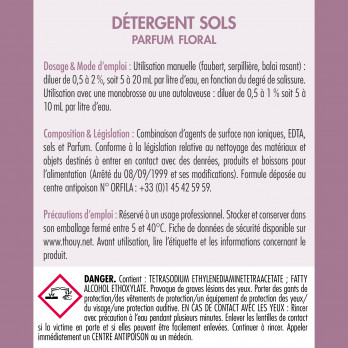 Détergent sols parfum Floral 5 L - LES ESSENTIELS