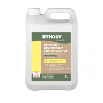 Détergent désinfectant sans rinçage PAE Ecocert 5 L