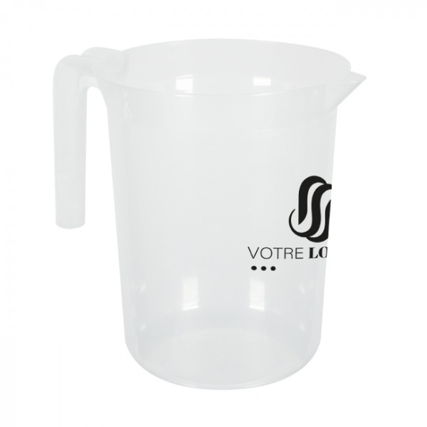 Carafe réutilisable 1,4 L personnalisée - Impression 1 couleur