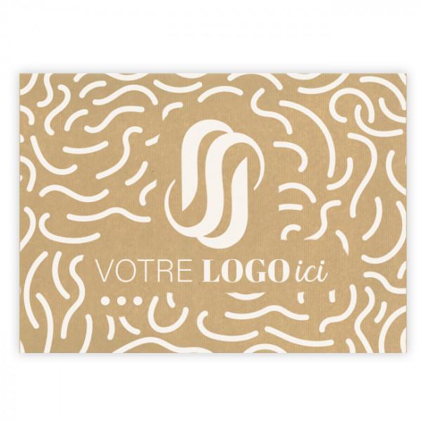 Set de table en papier lisse kraft 30 x 40 cm - Impression 1 à 2 couleurs