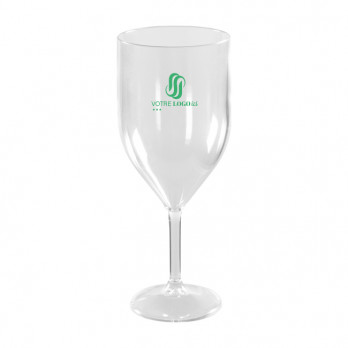 Verre à vin réutilisable 30 cL personnalisé - Gamme Luxe - Impression jusqu'à 3 couleurs
