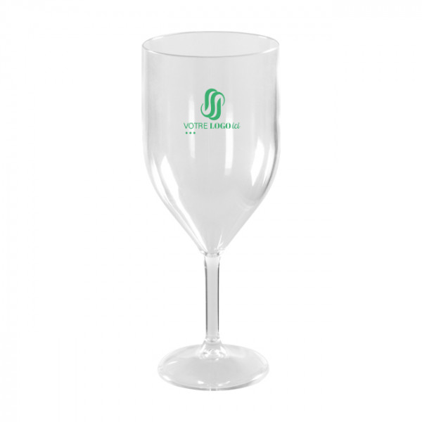 Verre à vin réutilisable 30 cL personnalisé - Gamme Luxe - Impression jusqu'à 3 couleurs