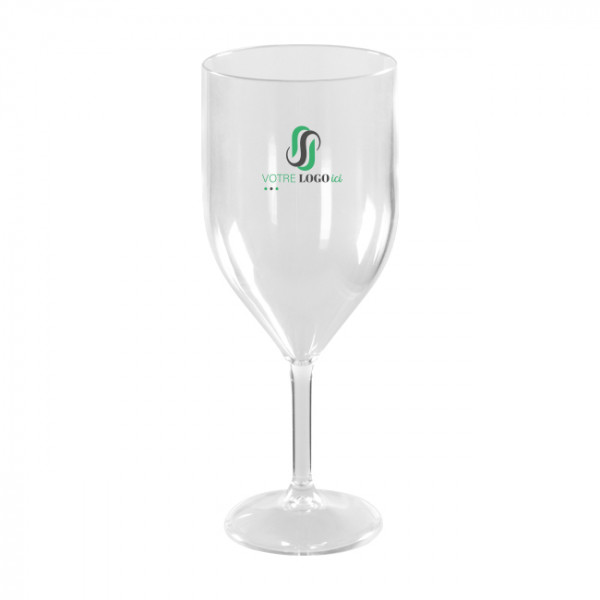 Verre à vin réutilisable 30 cL personnalisé - Gamme Luxe - Impression jusqu'à 3 couleurs