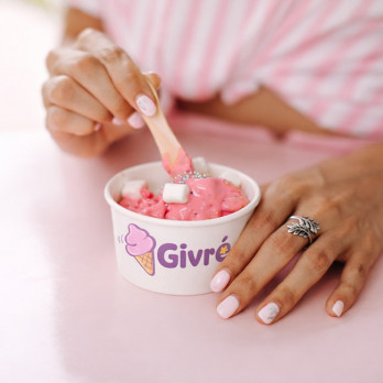 Pots à glace en carton personnalisés