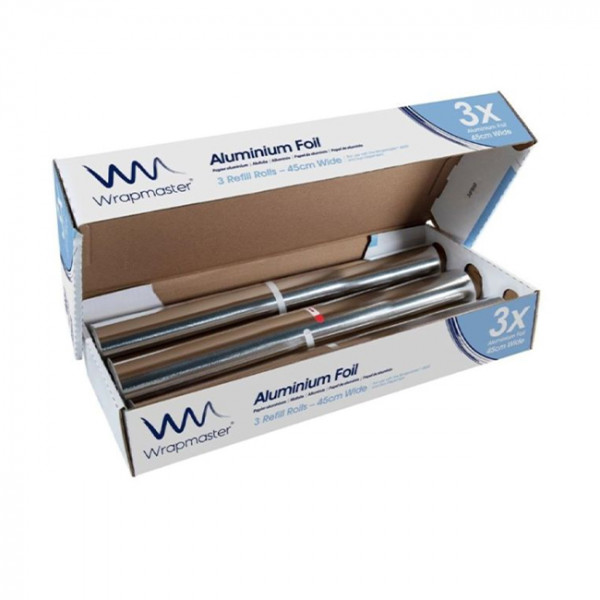 Recharge rouleau film aluminium 45cm x 200m pour WRAPMASTER 4500 et DUO