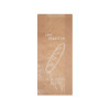 Sachet tradition x 2 en papier kraft décoré 14 + 6 x 34 cm - Collection naturelle