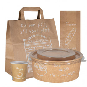 Sachets, gobelets, bols et sacs - Collection naturelle