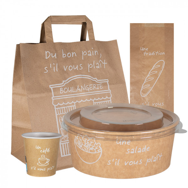 Sachets, gobelets, bols et sacs - Collection naturelle