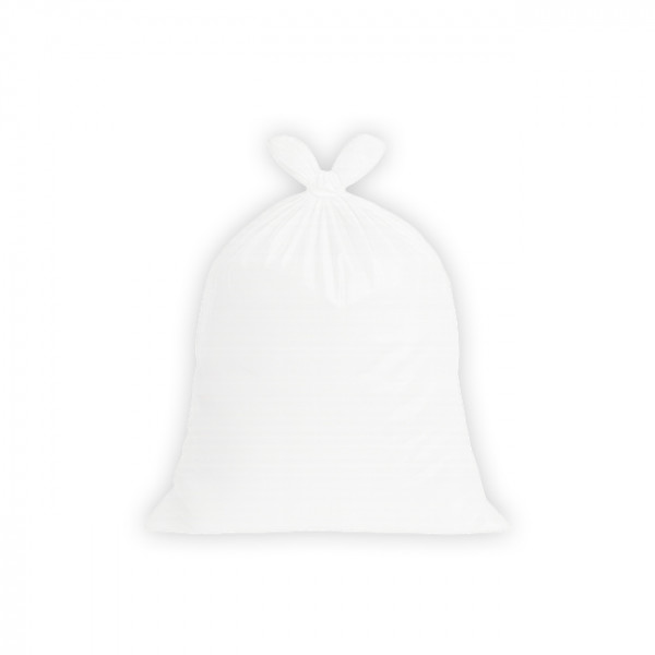 Sac-poubelle 100 L blanc standard avec lien à nouer