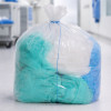 Sac-poubelle 130 L transparent standard avec lien à nouer