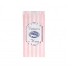 Sachet 1-2 viennoiseries en papier décoré 12 + 5 x 25 cm - Collection vintage