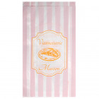 Sachet 5-6 viennoiseries en papier décoré 19 + 6 x 34 cm - Collection vintage
