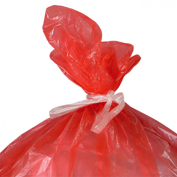 Sac poubelle pour linge contaminé avec lien