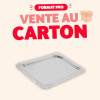Plateau traiteur en carton argenté 19 x 28 cm - Carton de 200