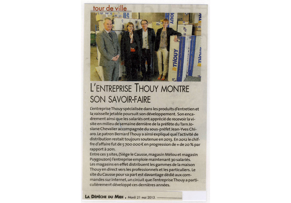 L'entreprise Thouy montre son savoir-faire