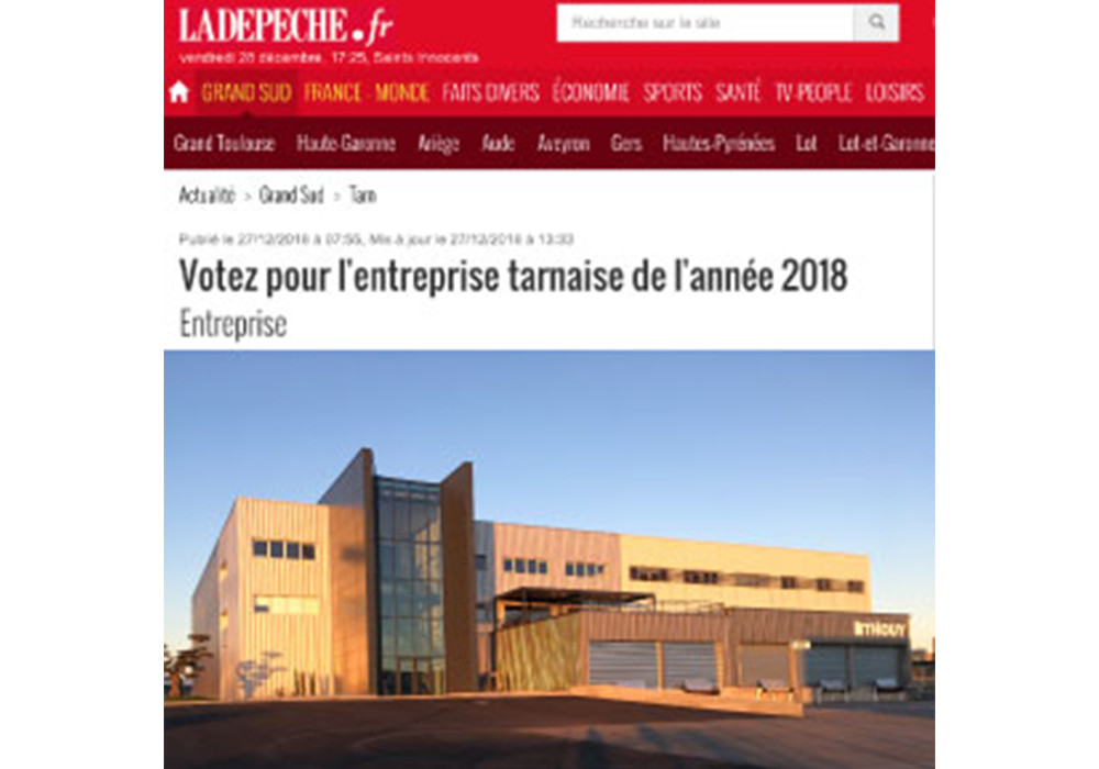 Votez pour l'entreprise tarnaise de l'année 2018