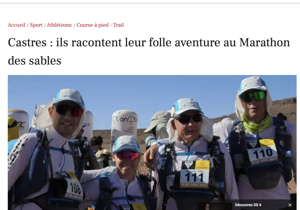 Thouy marathon des sables