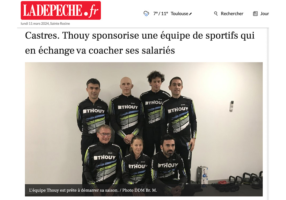 Equipe Thouy sport laDépêche du midi