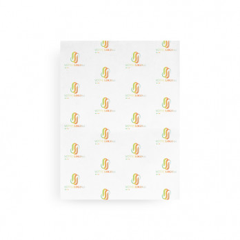 Papier ingraissable personnalisé blanc medium 40 x 30 cm - Impression quadrichromie couleurs illimitées