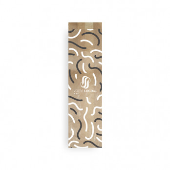 Sachet sandwich personnalisé en papier 10 + 5 x 28 cm - Impression jusqu'à 3 couleurs