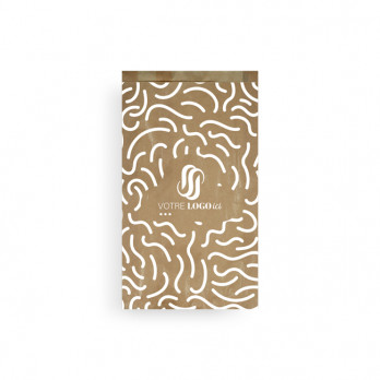 Sachet à fruits et légumes personnalisé en papier kraft 2 kg 20 + 6 x 32 cm - Impression jusqu'à 3 couleurs