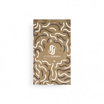 Sachet à fruits et légumes personnalisé en papier kraft 2 kg 20 + 6 x 32 cm - Impression jusqu'à 3 couleurs