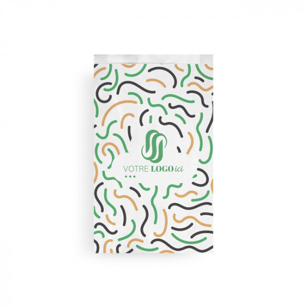 Sachet à brioche personnalisé en papier 24 + 7 x 36 cm - Impression jusqu'à 3 couleurs