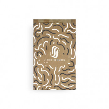 Sachet viennoiseries et pains spéciaux personnalisé en papier 24 + 7 x 36 cm - Impression jusqu'à 3 couleurs