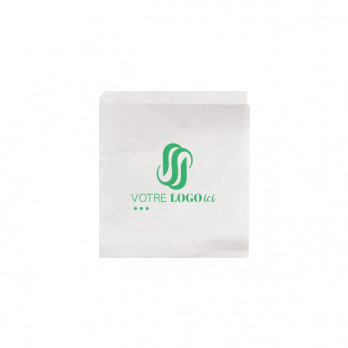 Sac à pain bagnat personnalisé en papier  16 x 16,5 cm - Impression jusqu'à 2 couleurs