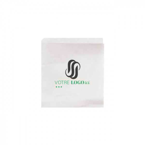 Sac à pain bagnat personnalisé en papier 16 x 16,5 cm - Impression jusqu'à 2 couleurs