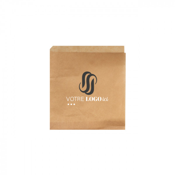 Sac à pain bagnat personnalisé en papier 16 x 16,5 cm - Impression jusqu'à 2 couleurs