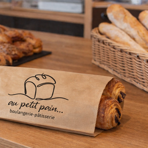 Sachet kraft personnalisé emballage professionnel