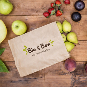 Sachet kraft personnalisé pour fruits et légumes