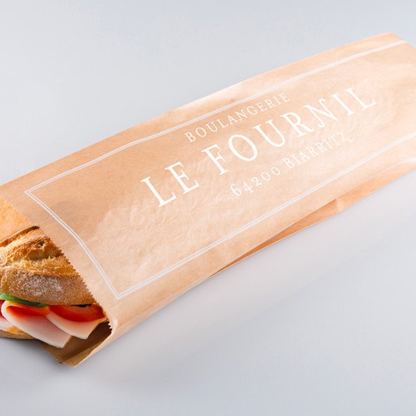 Sac à sandwich personnalisé avec sandwich à l'intérieur