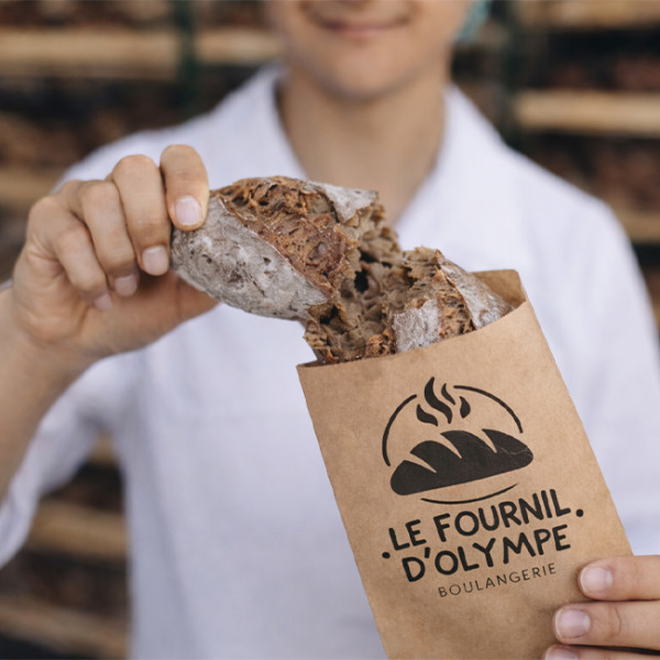 Sachets baguettes personnalisés avec baguette