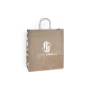 Sac cabas personnalisé en papier kraft 24 + 10 x 32 cm - Poignées torsadées - Impression jusqu'à 3 couleurs