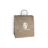 Sac cabas personnalisé en papier kraft 32 + 22 x 29 cm -Poignées torsadées - Impression jusqu'à 3 couleurs