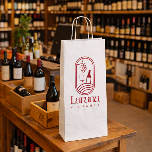 sac à bouteille de vin personnalisé pour emballage