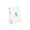 Sac SOS personnalisé en papier blanc 22 + 10 x 35 cm - Impression jusqu'à 3 couleurs
