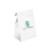 Sac SOS personnalisé en papier blanc 22 + 10 x 35 cm - Impression jusqu'à 3 couleurs