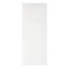 Serviette en soft aspect tissu blanc pliage kangourou 32 x 40