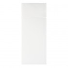 Serviette en soft aspect tissu blanc pliage kangourou 32 x 40