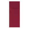 Serviette en soft aspect tissu bordeaux pliage kangourou 32 x 40