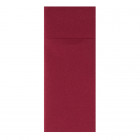 Serviette en soft aspect tissu bordeaux pliage kangourou 32 x 40