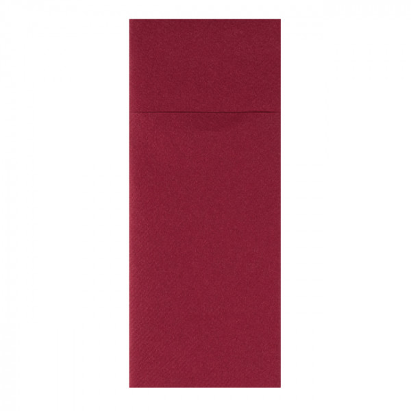 Serviette en soft aspect tissu bordeaux pliage kangourou 32 x 40