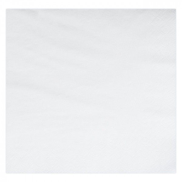 Serviette en papier ouate blanche 2 plis 40x40 - Ouate