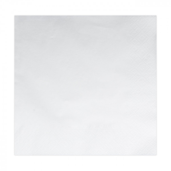 Serviette en papier ouate blanche 2 plis 30x30 - Ouate