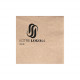 Serviette personnalisée en papier ouate kraft 20 x 20 - 2 plis - Impression 1 à 2 couleurs