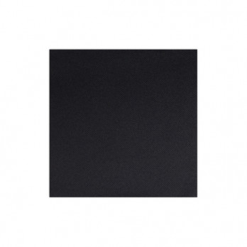 Serviette en soft aspect tissu noir 20 x 20