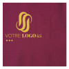 Serviette personnalisée en papier ouate 2 couleurs - 40x40 - 2 plis